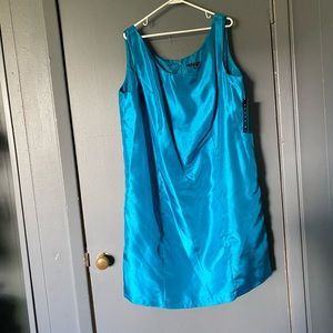 Turquoise mini dress